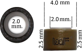 Microring siliconen 4.0*2.0*2.5 mm.