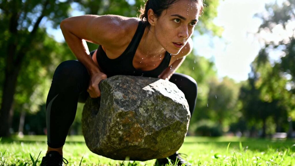 So nutzen sie naturmaterialien wie steine fur ein krafttraining im park kreativ und kostenlos