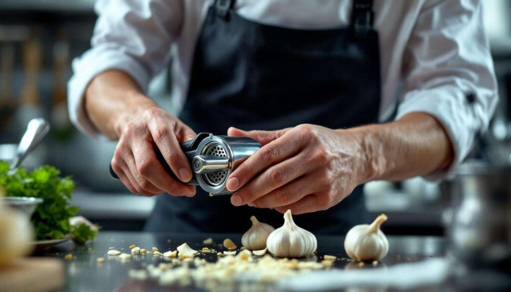 Warum Profiköche Knoblauch nie mit dem Messer schneiden