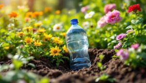 Eine Plastikflasche im Beet: Der Bewässerungstrick für den Sommer