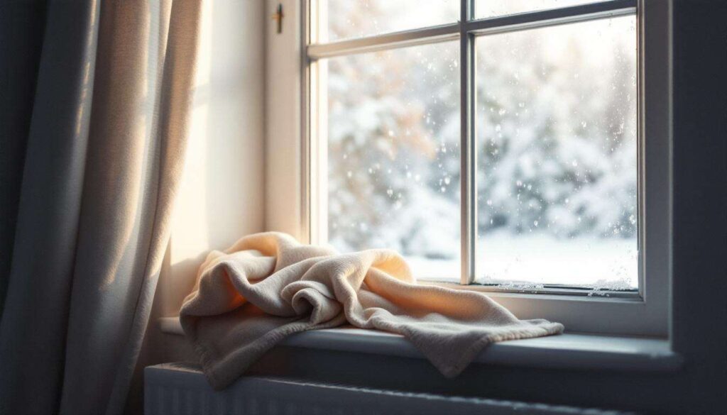 Warum ein feuchtes Tuch vor dem Fenster im Winter Wunder wirkt