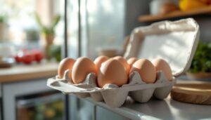 Warum Eier niemals in der Kühlschranktür gelagert werden sollten